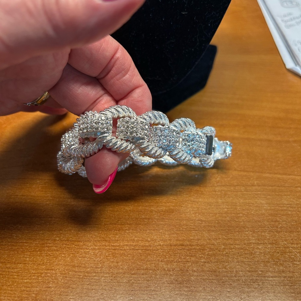 Joan Rivers Silver Textured Bracelet - Picture 3 of 6